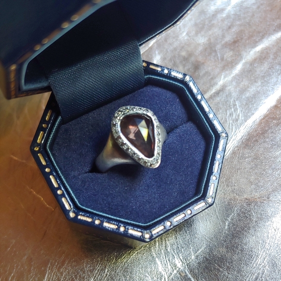 Hum Solid Sterling Silver One Off Corundum Brown Sapphire Ring One Of a Kind - Picture 1 of 16